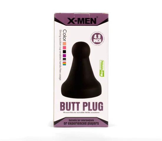 X-MEN 4.8" Butt Plug Black