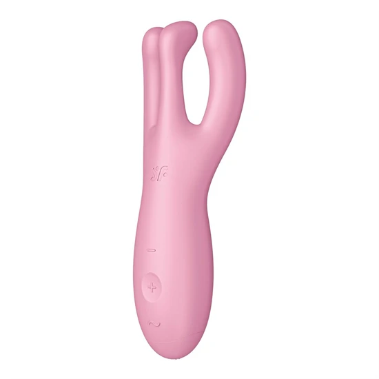 Satisfyer Threesome 4 - okos, akkus csiklóvibrátor (pink)