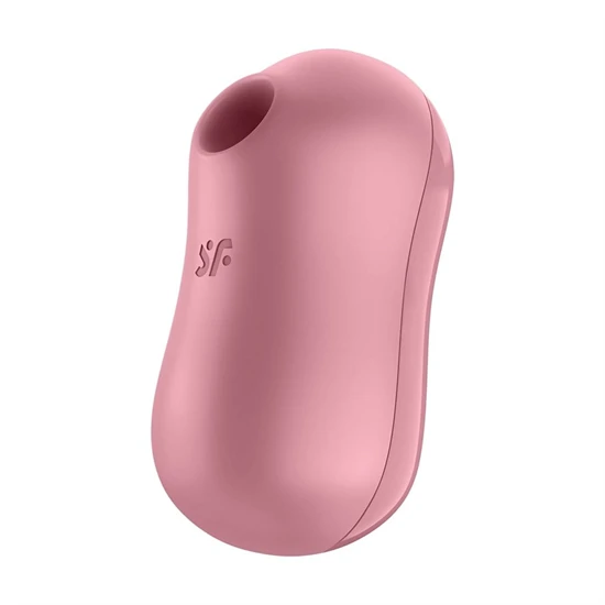 Satisfyer Cotton Candy - akkus, léghullámos csikló vibrátor (korall)