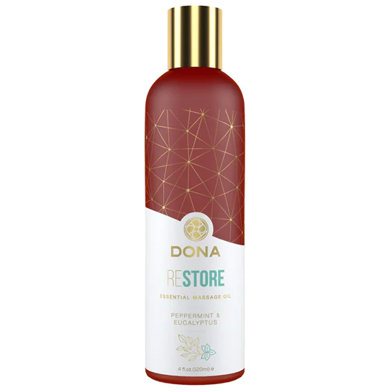 Dona Restore - vegán masszázsolaj - borsmenta-eukaliptusz