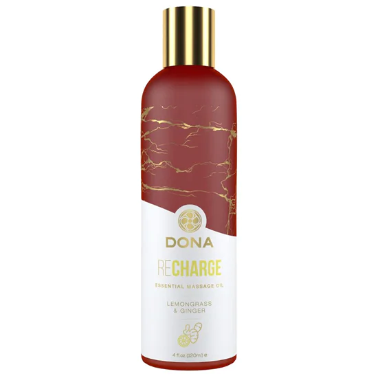 Dona Recharge - vegán masszázsolaj - citromfű-gyömbér