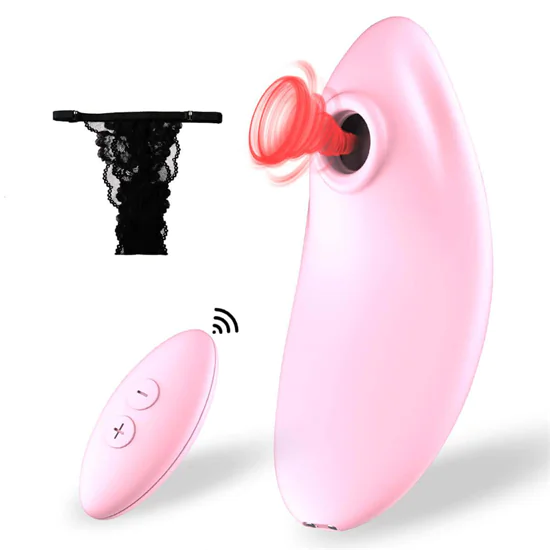 Vibeconnect Yamee Patricia - akkus, léghullámos csikló vibrátor (pink)