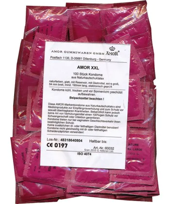 AMOR XXL poly-bag with 100 pieces