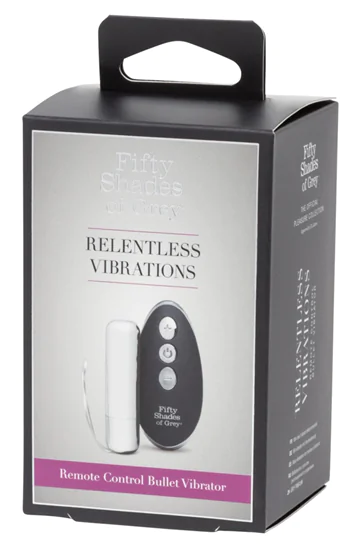 A szürke ötven árnyalata Relentless Vibrations - akkus minivibrátor (ezüst-fekete)