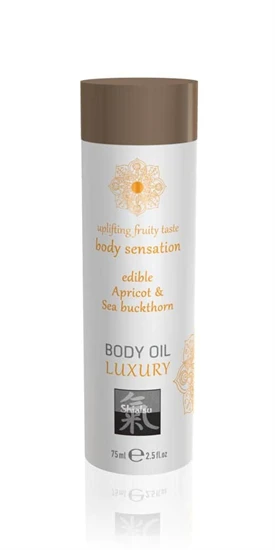 Luxury body oil edible - Apricot & Sea Buckthorn 75ml