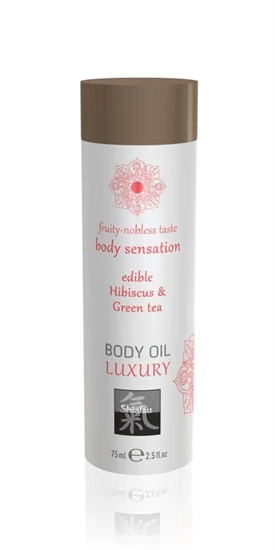 Luxury body oil edible - Hibiskus & Green Tea 75ml
