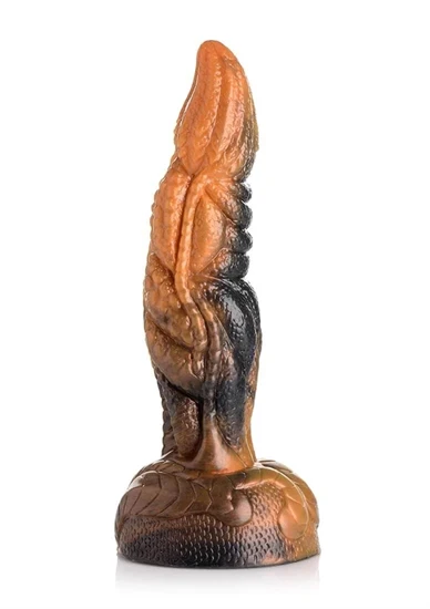 Creature Cocks Ravager - textúrált szilikon dildó - 20cm (narancs)