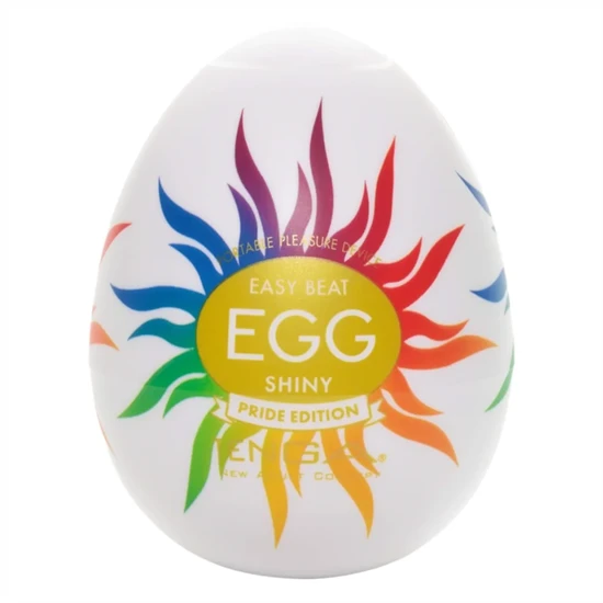 TENGA Egg Shiny Pride - maszturbációs tojás (1db)