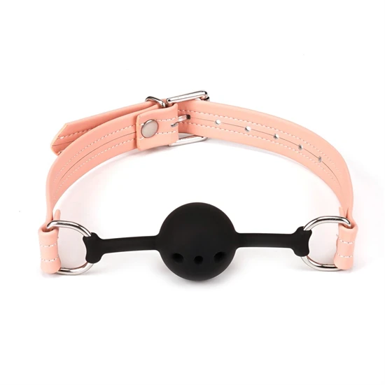 Pink Organosilicon Ball Gag