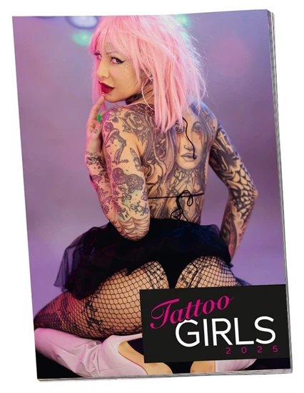 Tattoo Girls - tetovált női naptár - 2025