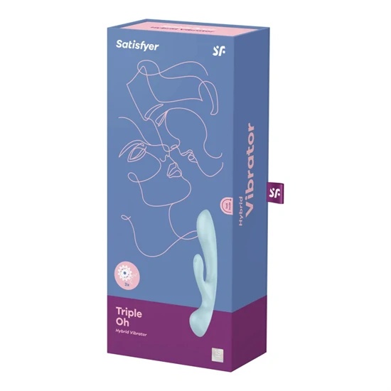 Satisfyer Triple Oh - akkus, csiklókaros vibrátor 