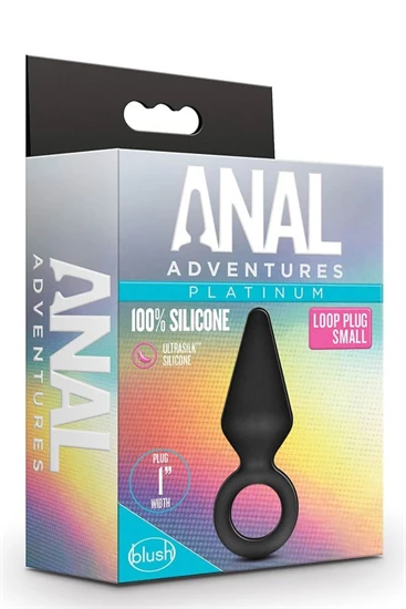 Anal Adventures Platinum S - anál dildó (fekete) - kicsi