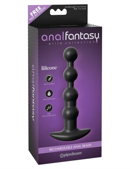 Rechargeable Anal Beads Black