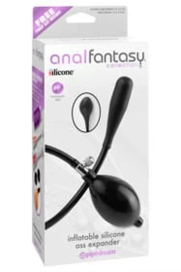 Inflatable Silicone Ass Expander  Black