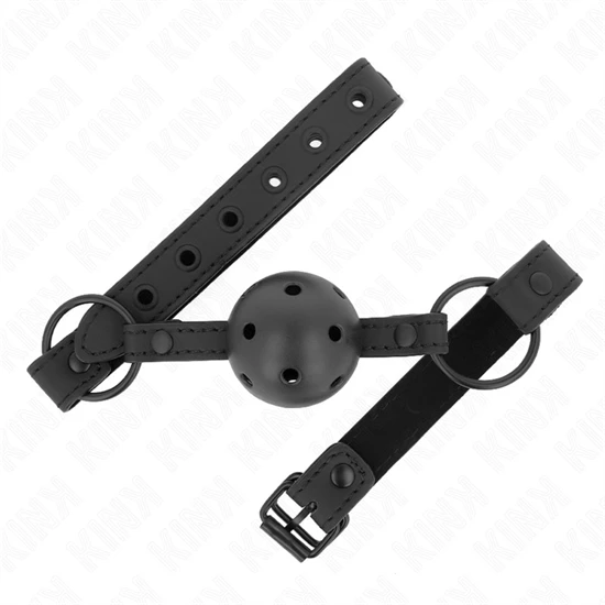 KINK - NEOPRÉN LABDA 4,5 CM-ES NEOPRÉN GAG 63,5 X 2 CM ÁLLÍTHATÓ 41 X 59 CM