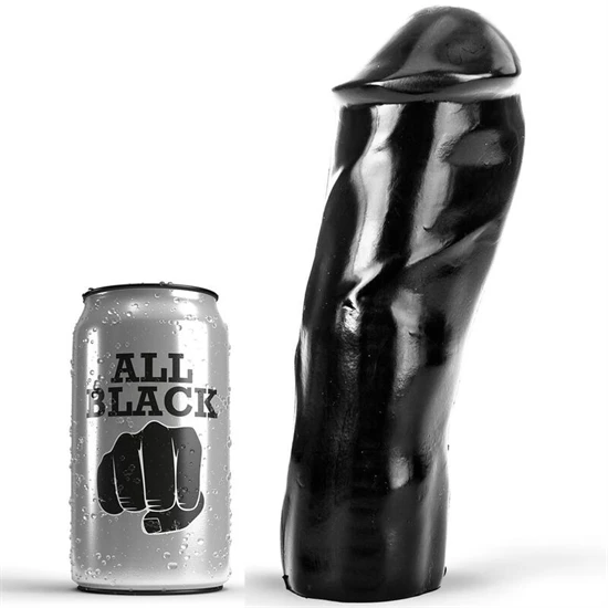 ALL BLACK - DILDÓ REALISZTIKUS 20 CM