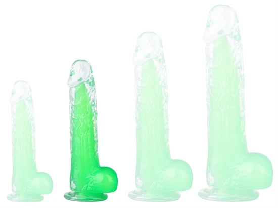 Átlátszó Dildo Jelly Mut S 14 x 3.5cm zöld