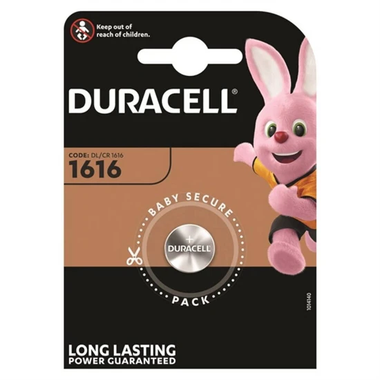 DURACELL - GOMBELEM LITIO CR1616 3V 1 DB