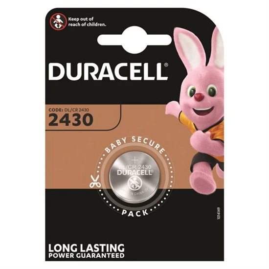 DURACELL - GOMBELEM LITIO CR2430 3V 1 DB