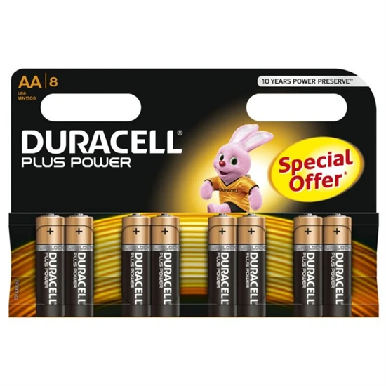 DURACELL - PLUS POWER AKKUMULÁTOR AA LR6 8EGYSÉG