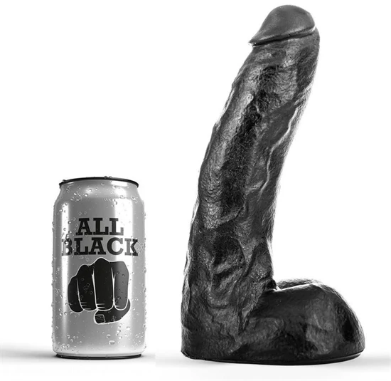 ALL BLACK – 22 cm-es prémium dildó