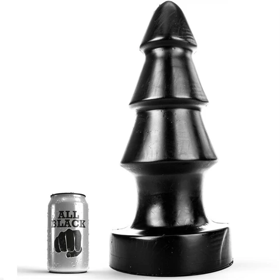 ALL BLACK - érzéki 40 cm-es anális masszírozó