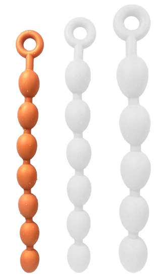 Chapira golyók – érzéki kényeztetés, 43 cm, narancssárga