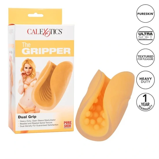 Calexotics - gyöngyös markolatú maszturbátor, narancs