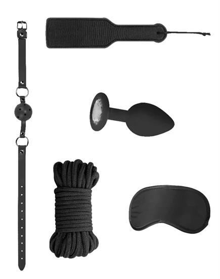 Introductory Bondage Kit 5 – prémium fekete szexkiegészítő