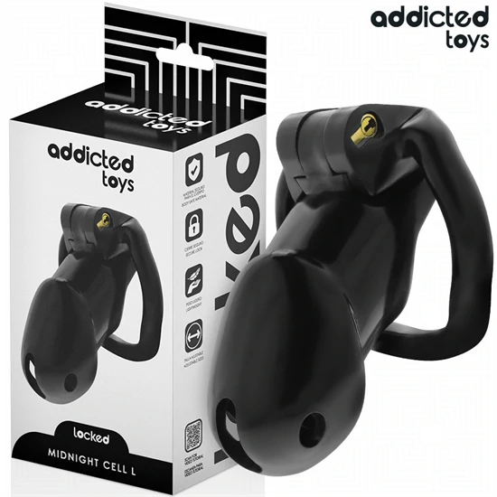 ADDICTED TOYS LOCKED – prémium pénisz ketrec, L méret