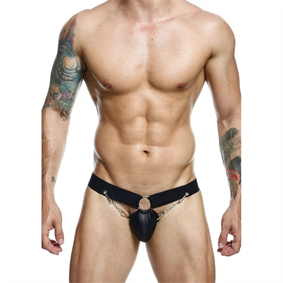 MOB – fekete láncos jockstrap, egy méretben