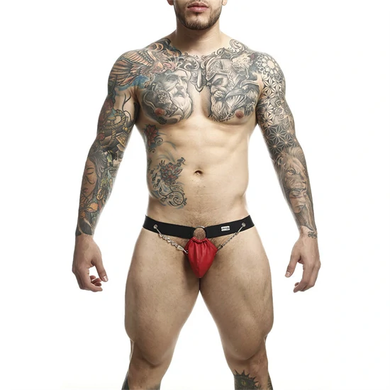 MOB - DNGEON RED – láncos férfi jockstrap (egy méret)