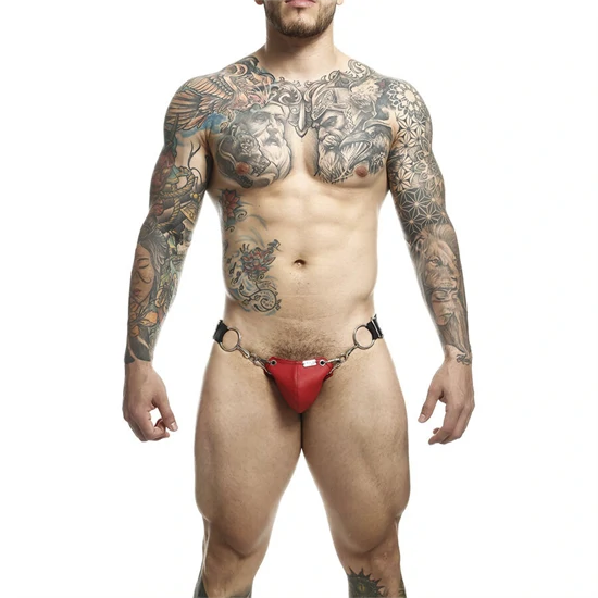 MOB – szenvedélyes DNGEON jockstrap, piros, egy méret