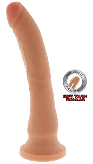 Get Real – duál sűrűségű vibráló dildó 20 x 4 cm