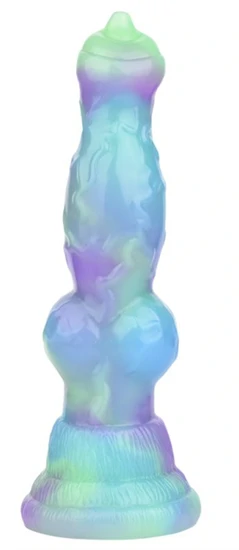 Wafus Dildo – 16 cm-es prémium, zöld-lila színű intim eszköz