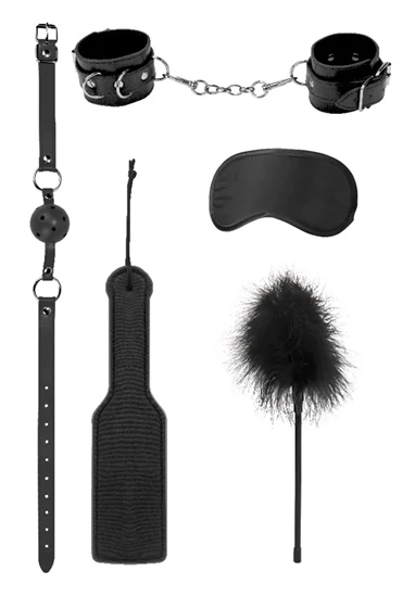 Introductory Bondage Kit 4 - Fekete szexuális izgató készlet