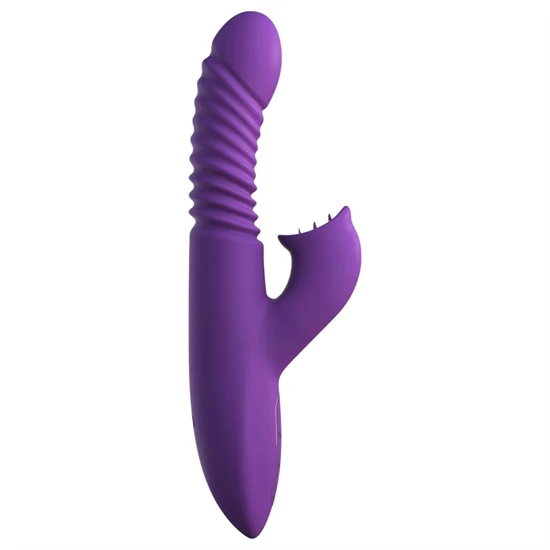 Fantasy For Her - 3in1 lökő vibrátor melegítő funkcióval (lila)