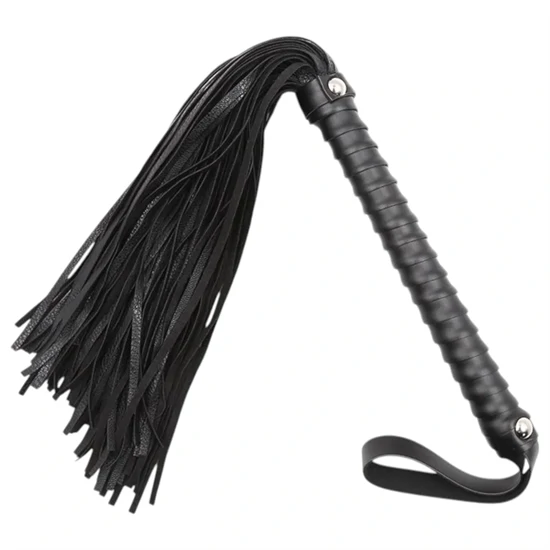 Latetobed - textúrált ostor - fekete (48cm)