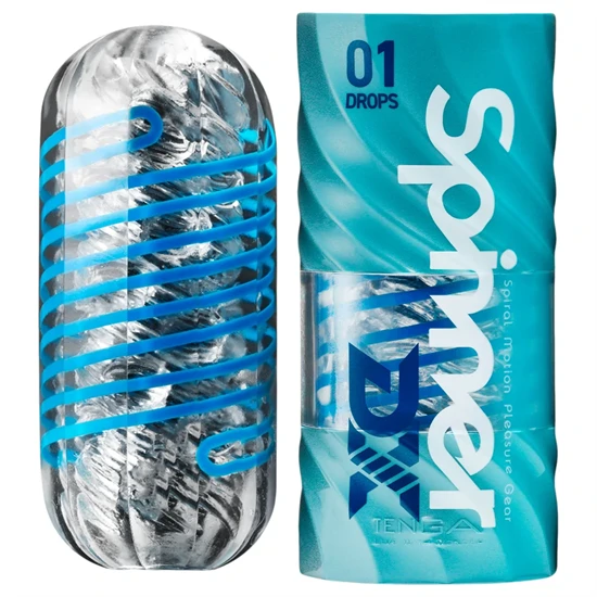 Tenga Spinner DX - maszturbátor (áttetsző)
