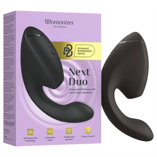 Womanizer Next Duo - 2in1 G-pont vibrátor (fekete)