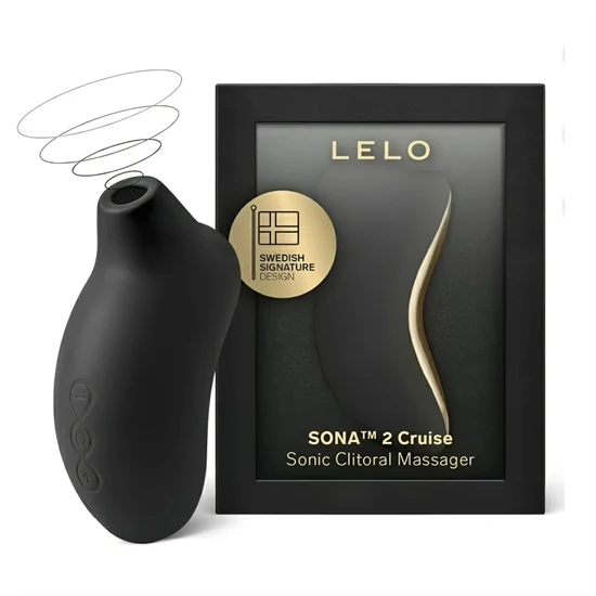 LELO Sona 2 Cruise - hanghullámos csiklóizgató (fekete)