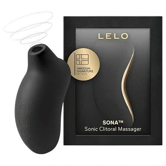 LELO Sona - hanghullámos csiklóizgató (fekete)
