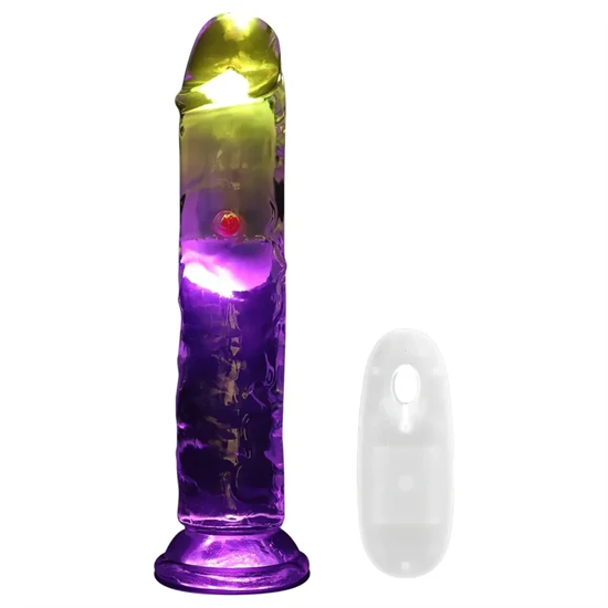 REALROCK - LED-es vibrátor - 15cm