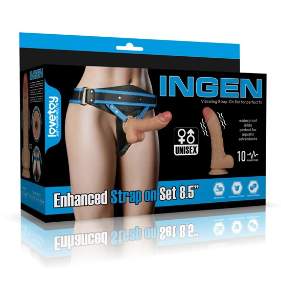 Vibrating Enhanced Strap on Set 8.5'' L/XL/2XL