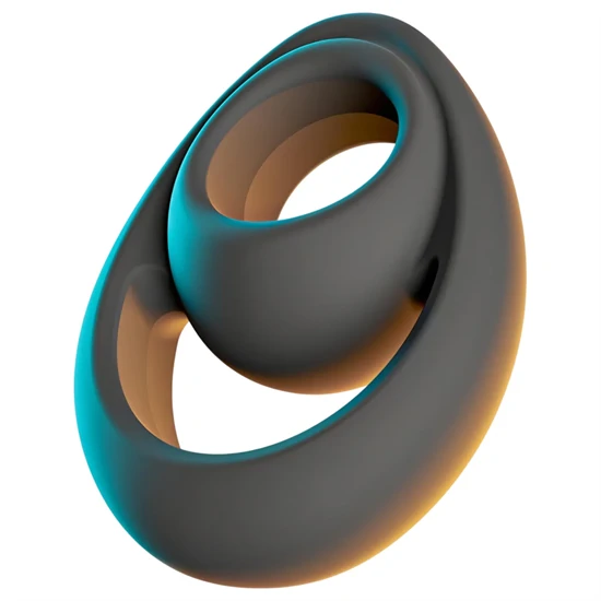 Erecto - erős pénisz- és heregyűrű (fekete)