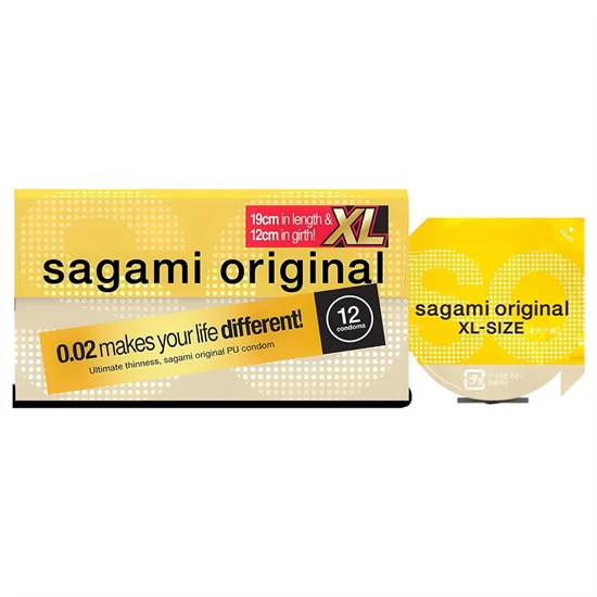 Sagami Original 0,02 XL - óvszer - 61mm