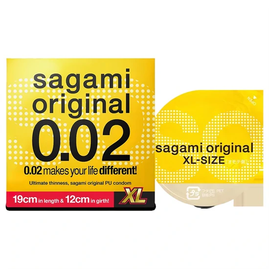 Sagami Original 0,02 XL - óvszer - 61mm