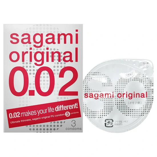Sagami Original 0,02 - óvszer - 55mm