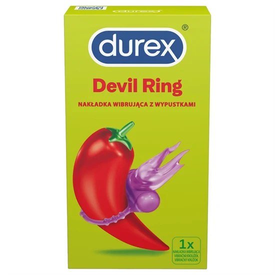 Durex Little Devil - vibrációs péniszgyűrű (lila)