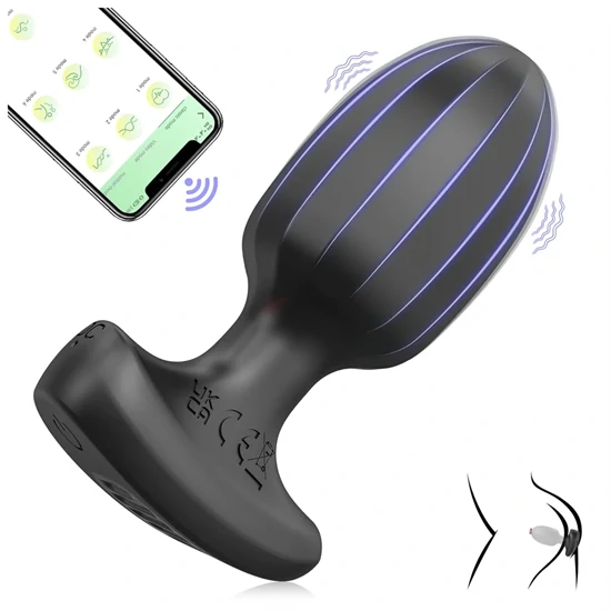 AlvUp - okos análvibrátor (fekete)